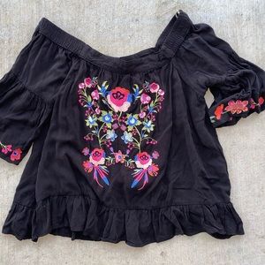 Floral Embroidered Blouse